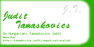 judit tamaskovics business card